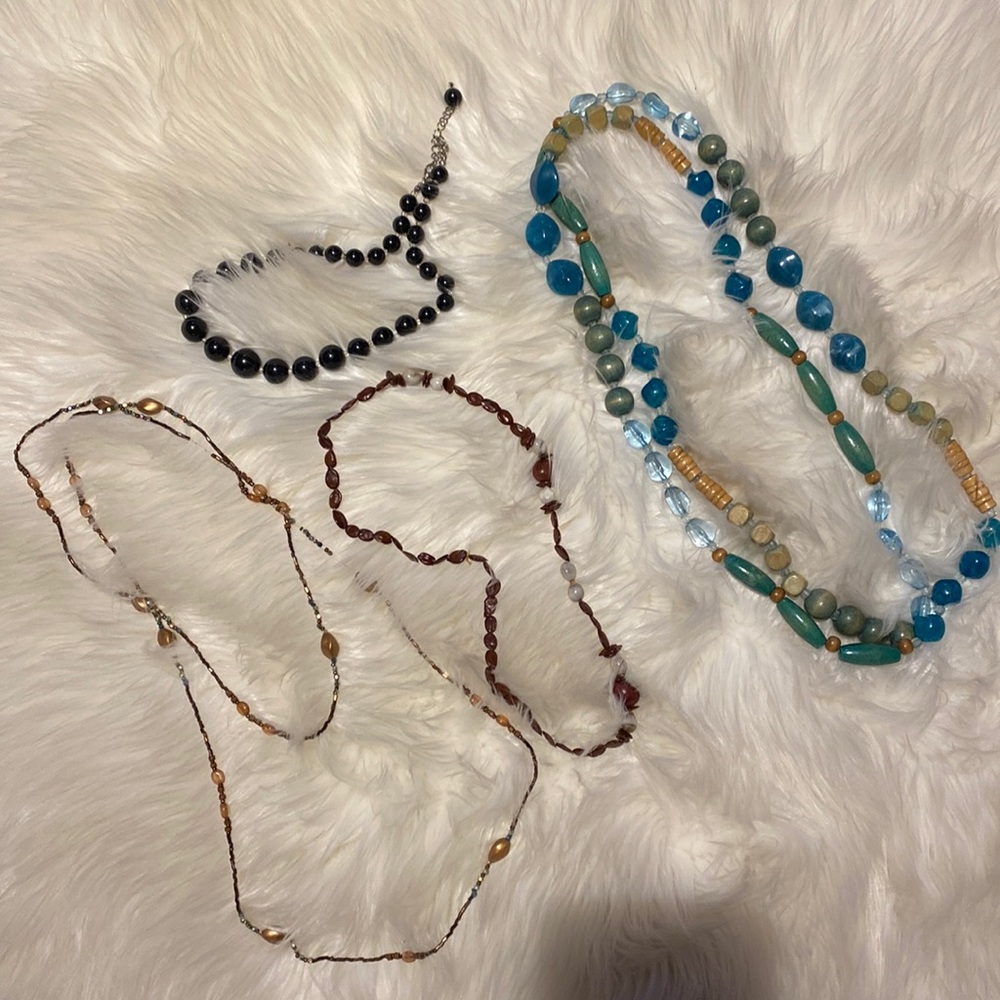 Lot of 4 Beaded Necklaces
